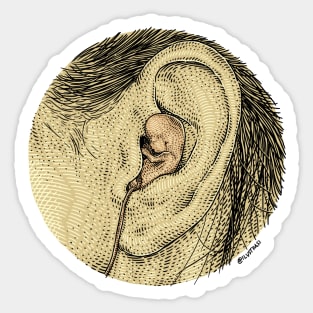 Listening to Life Sticker